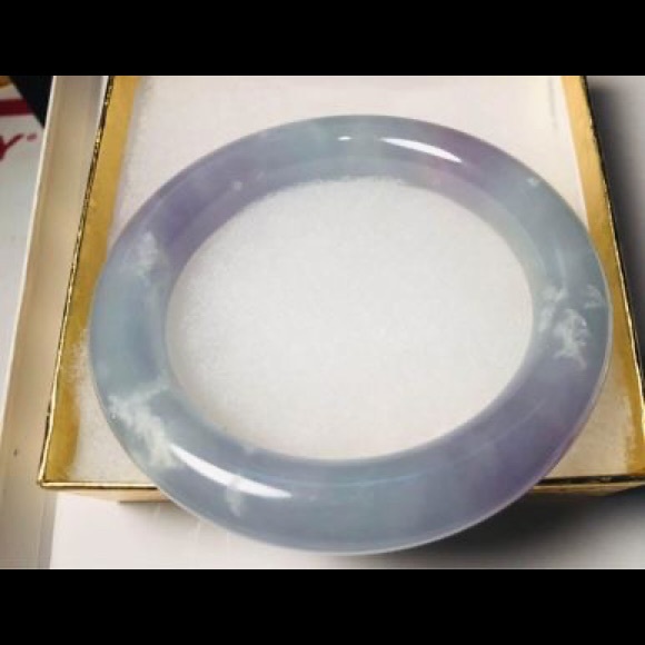 COPY - Genuine Burmese Lavender Jadeite Jade Bracelet Bangle 59mm 老坑A货翡翠手镯紫罗兰缅甸… - Picture 8 of 15